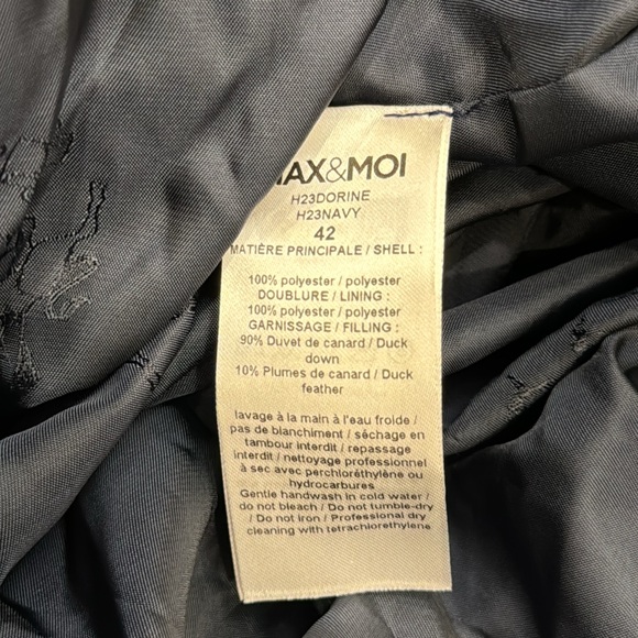 Max & Moi Dora Hooded Puffer Coat - Navy - Picture 16 of 16